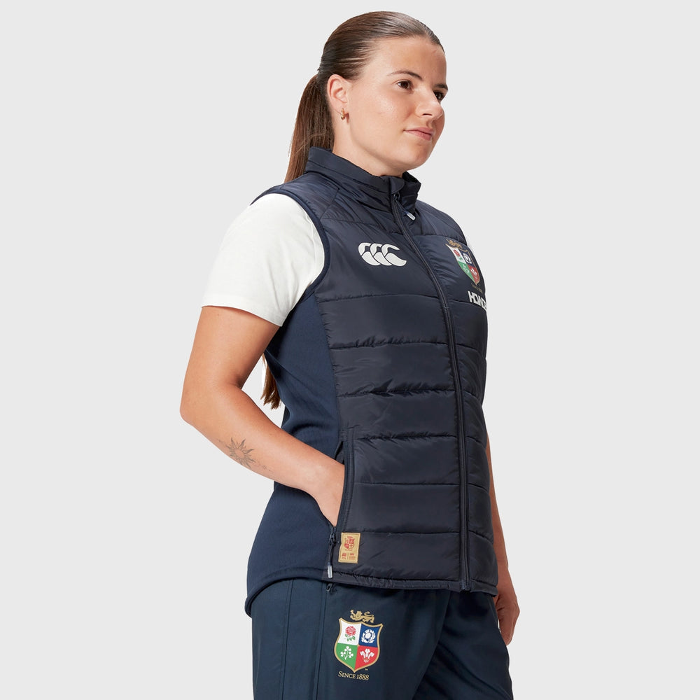 Canterbury British & Irish Lions Women's Microlight Gilet Navy - Rugbystuff.com