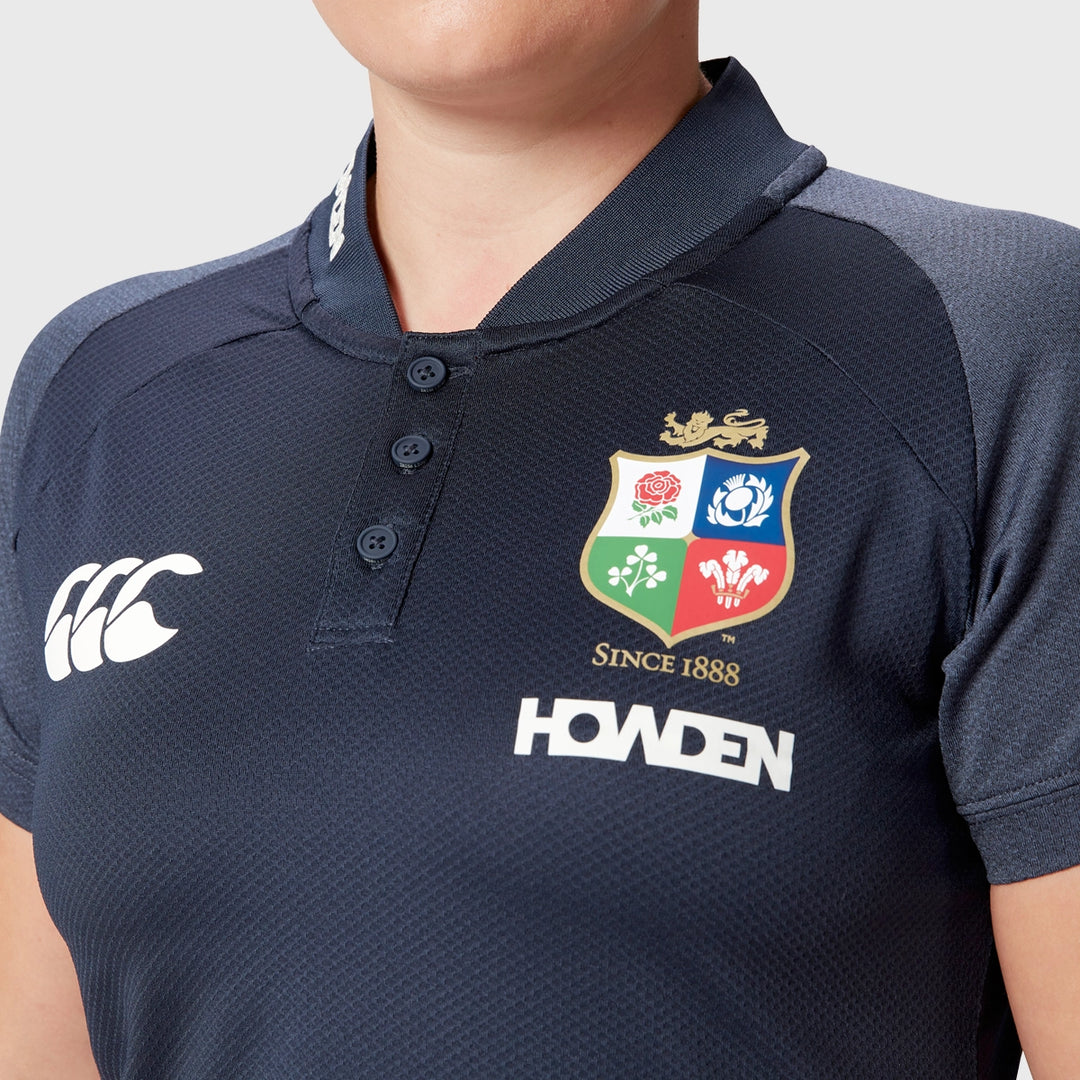 Canterbury British & Irish Lions Women's Poly Polo Shirt Navy - Rugbystuff.com