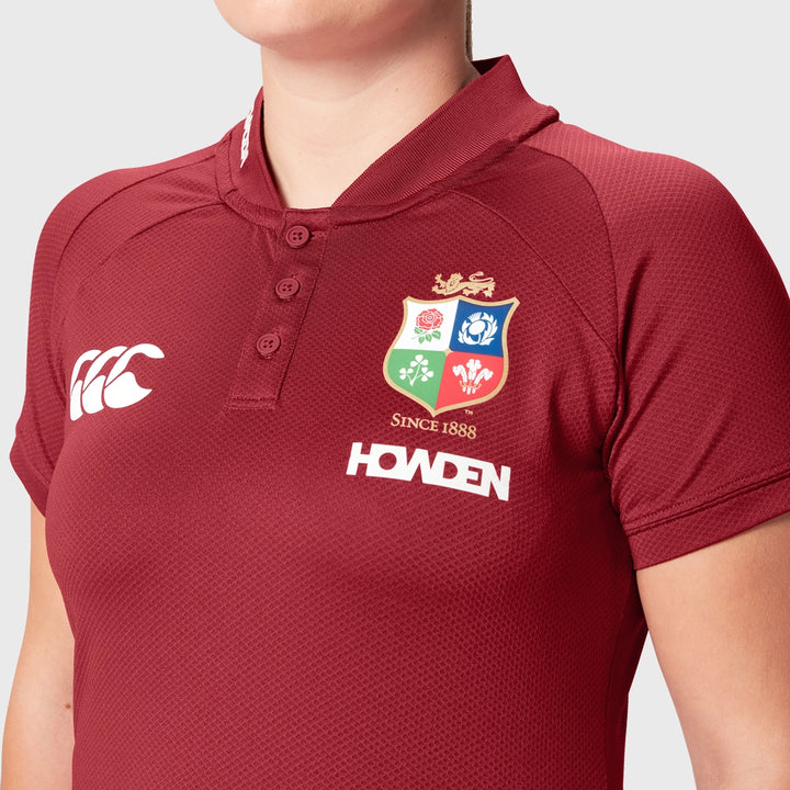 Canterbury British & Irish Lions Women's Poly Polo Shirt Red - Rugbystuff.com