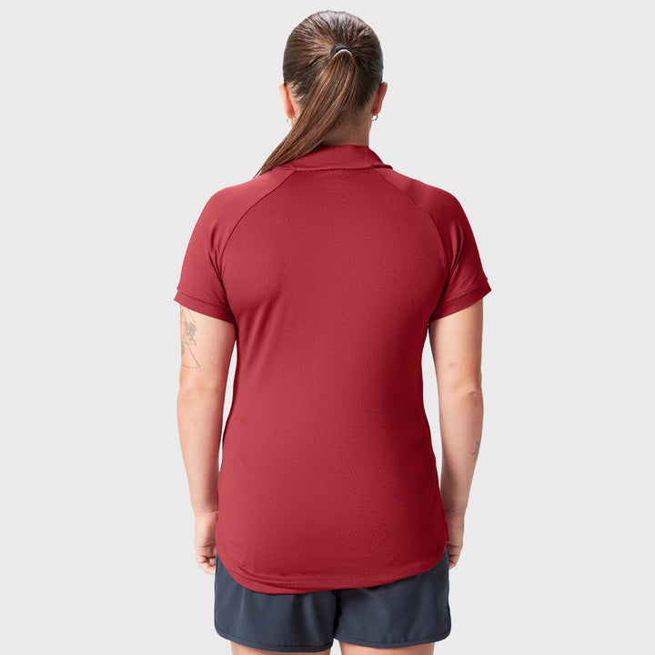 Canterbury British & Irish Lions Women's Poly Polo Shirt Red - Rugbystuff.com