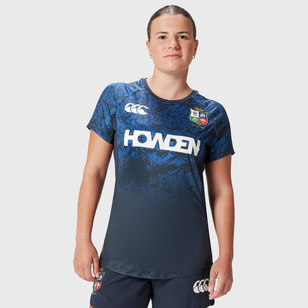 Canterbury British & Irish Lions Women's Superlight Tee Navy - Rugbystuff.com