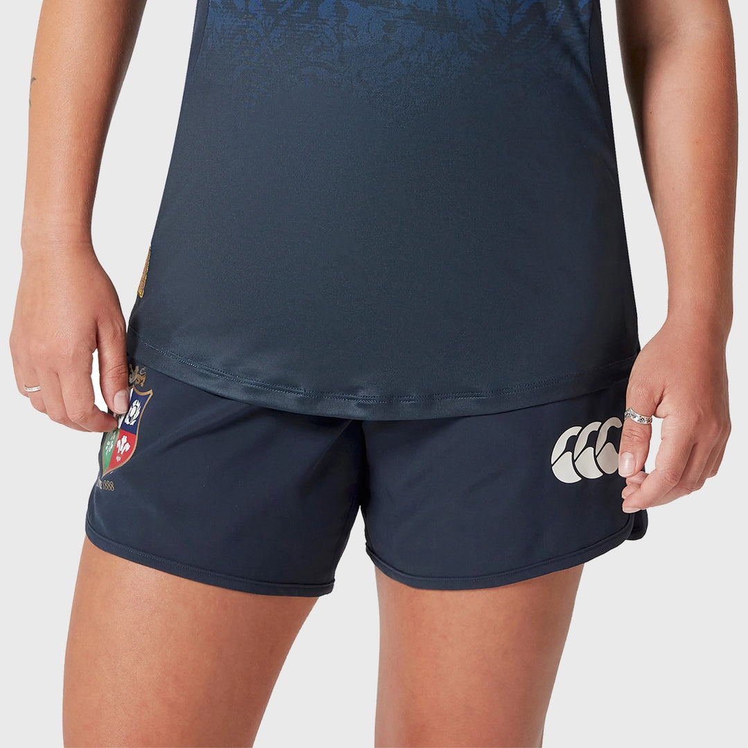 Canterbury British & Irish Lions Women's Woven Gym Shorts Navy - Rugbystuff.com