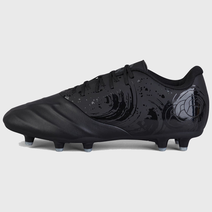 Canterbury Phoenix Genesis Team FG Rugby Boots Black/Silver - Rugbystuff.com