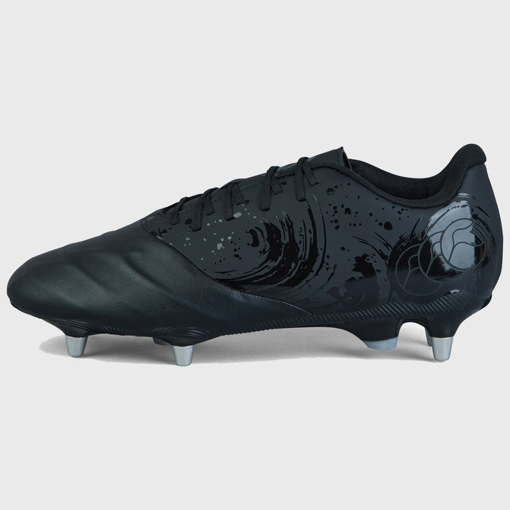 Canterbury Phoenix Genesis Team SG Rugby Boots Black/Silver - Rugbystuff.com