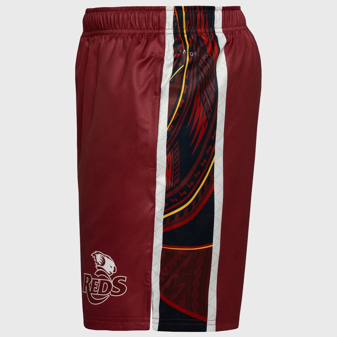 Canterbury Queensland Reds Men's Pasifika Gym Shorts 2025 - Rugbystuff.com