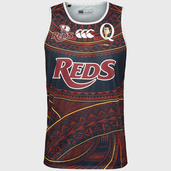 Canterbury Queensland Reds Men's Pasifika Singlet 2025 - Rugbystuff.com