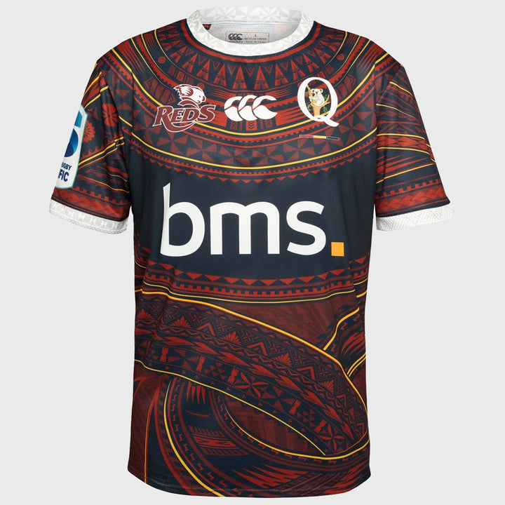 Canterbury Queensland Reds Men's Pasifika Warm Up Tee 2025 - Rugbystuff.com