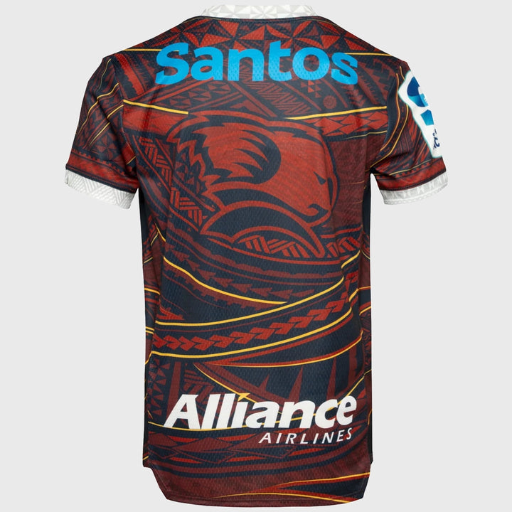 Canterbury Queensland Reds Kid's Pasifika Warm Up Tee 2025 - Rugbystuff.com