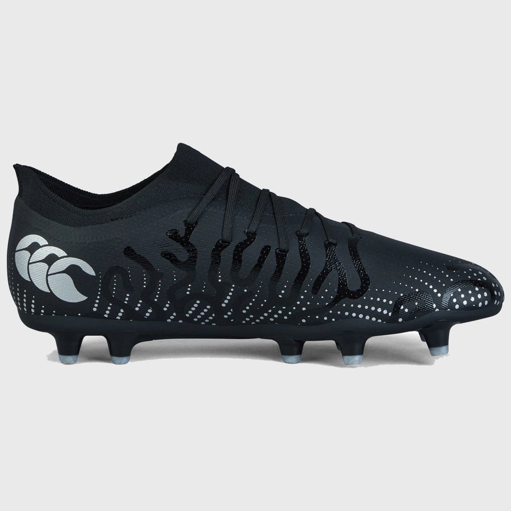 Canterbury Speed Infinite Pro FG Rugby Boots Black/Silver - Rugbystuff.com