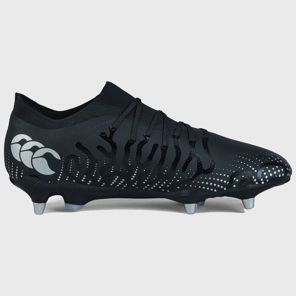 Canterbury Speed Infinite Pro SG Rugby Boots Black/Silver - Rugbystuff.com