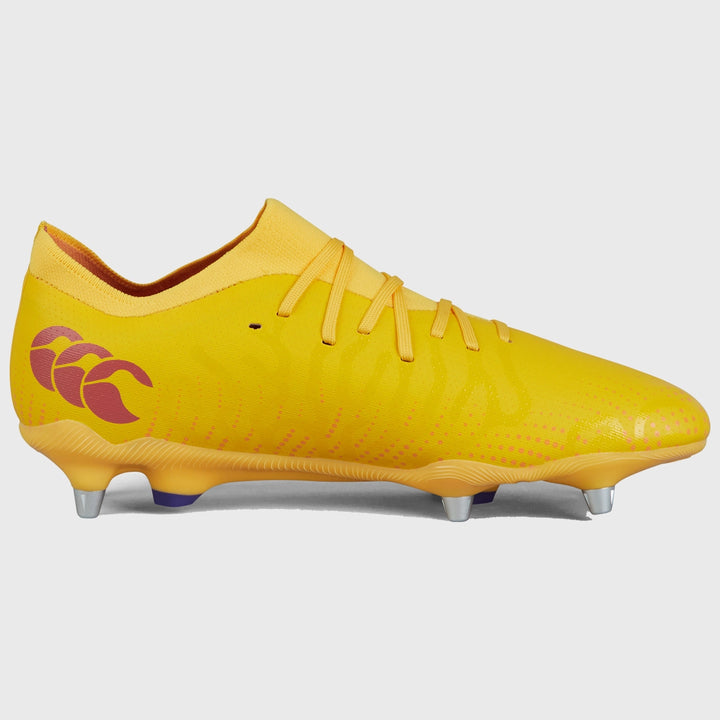 Canterbury Speed Infinite Pro SG Rugby Boots Amber Yellow - Rugbystuff.com