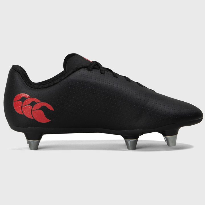 Canterbury Speed Raze SG Junior Rugby Boots Black/White - Rugbystuff.com