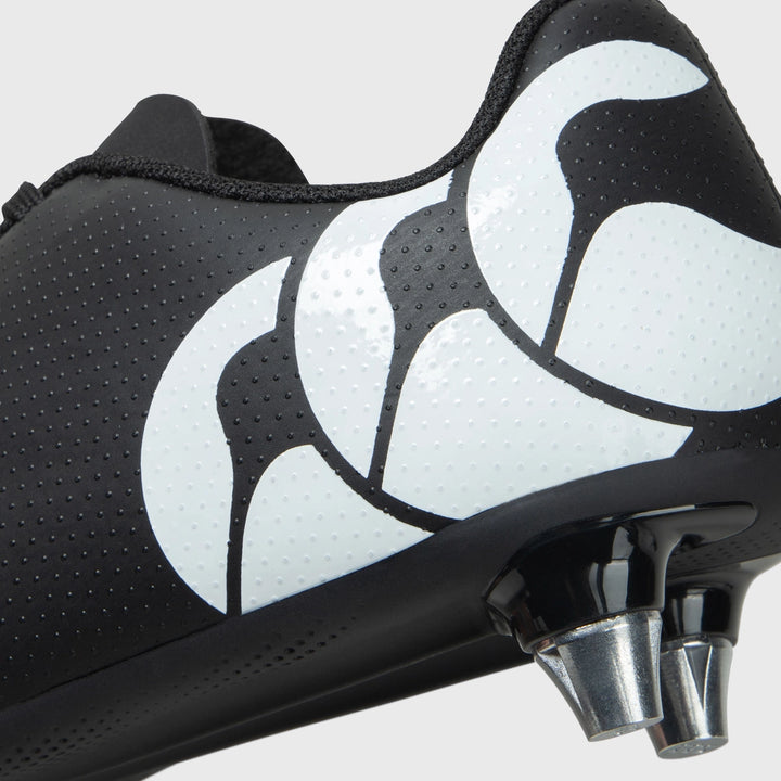 Canterbury Speed Raze SG Junior Rugby Boots Black/White - Rugbystuff.com