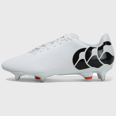 Canterbury Speed Raze SG Rugby Boots White/Black