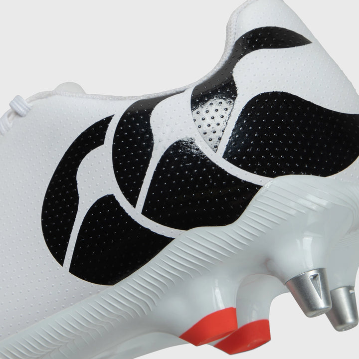 Canterbury Speed Raze SG Rugby Boots White/Black - Rugbystuff.com