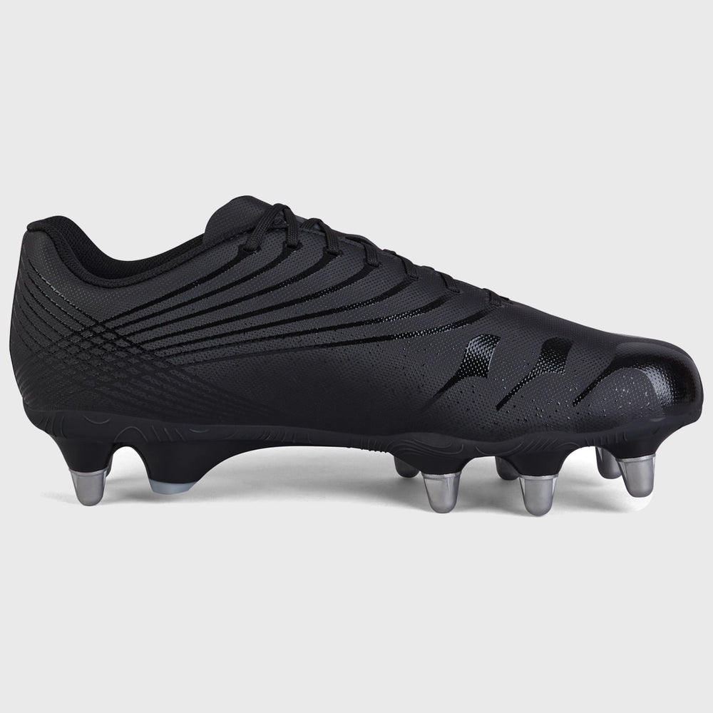 Canterbury Stampede Groundbreak Team SG Rugby Boots Black/Silver - Rugbystuff.com