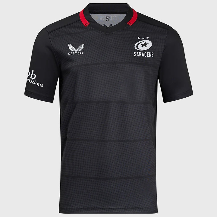 Castore Saracens Kid's Home Replica Rugby Shirt 2024/25 - Rugbystuff.com