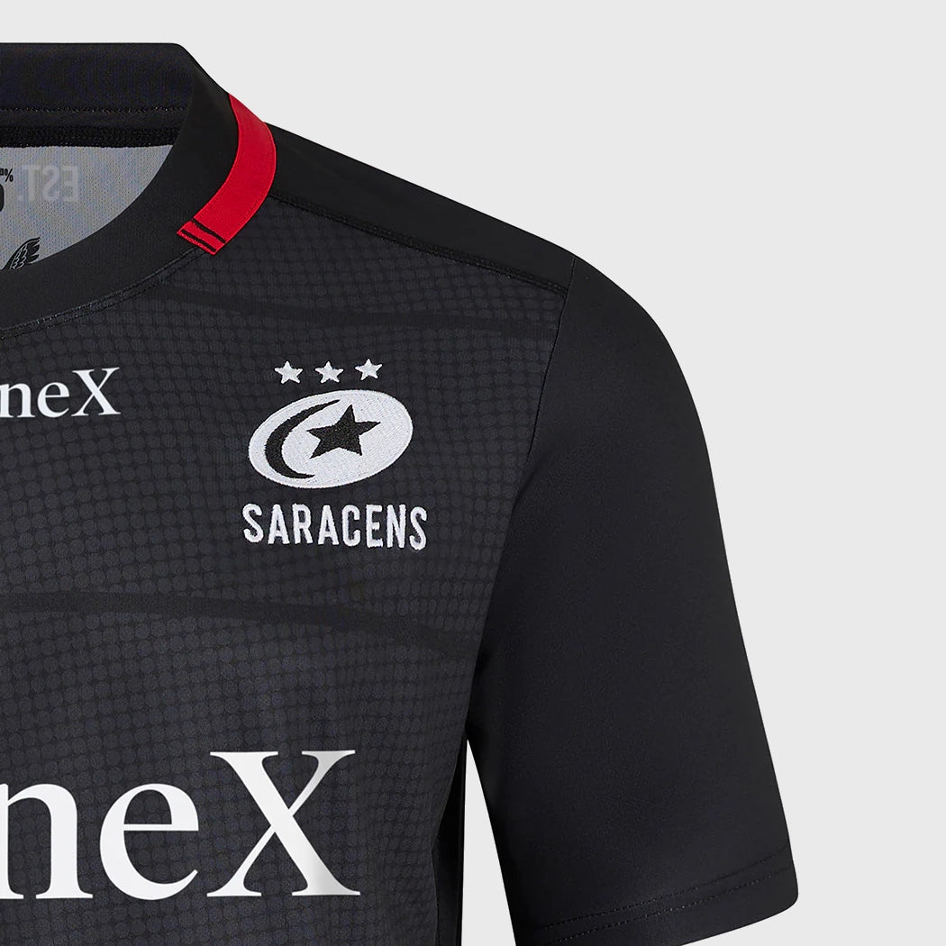 Castore Saracens Kid's Home Replica Rugby Shirt 2024/25 - Rugbystuff.com