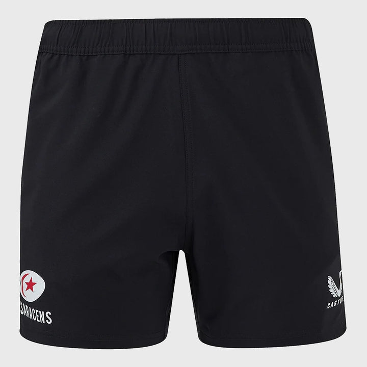 Castore Saracens Rugby Training Shorts Black - Rugbystuff.com