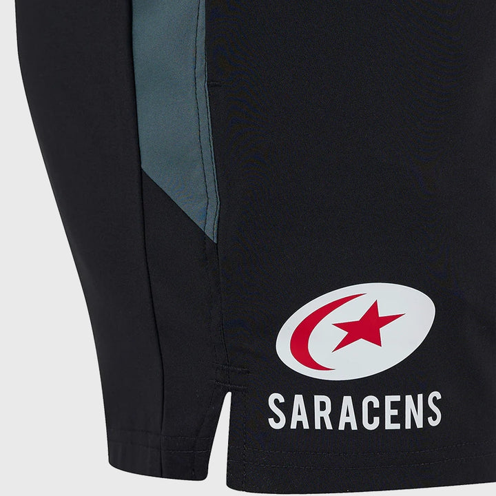 Castore Saracens Rugby Training Shorts Black - Rugbystuff.com