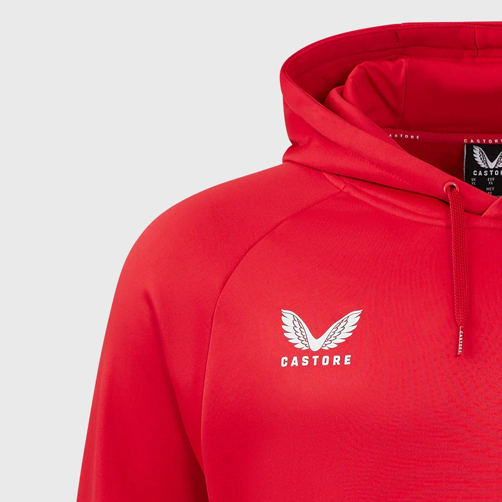 Castore Scarlets Rugby Hoody Red - Rugbystuff.com