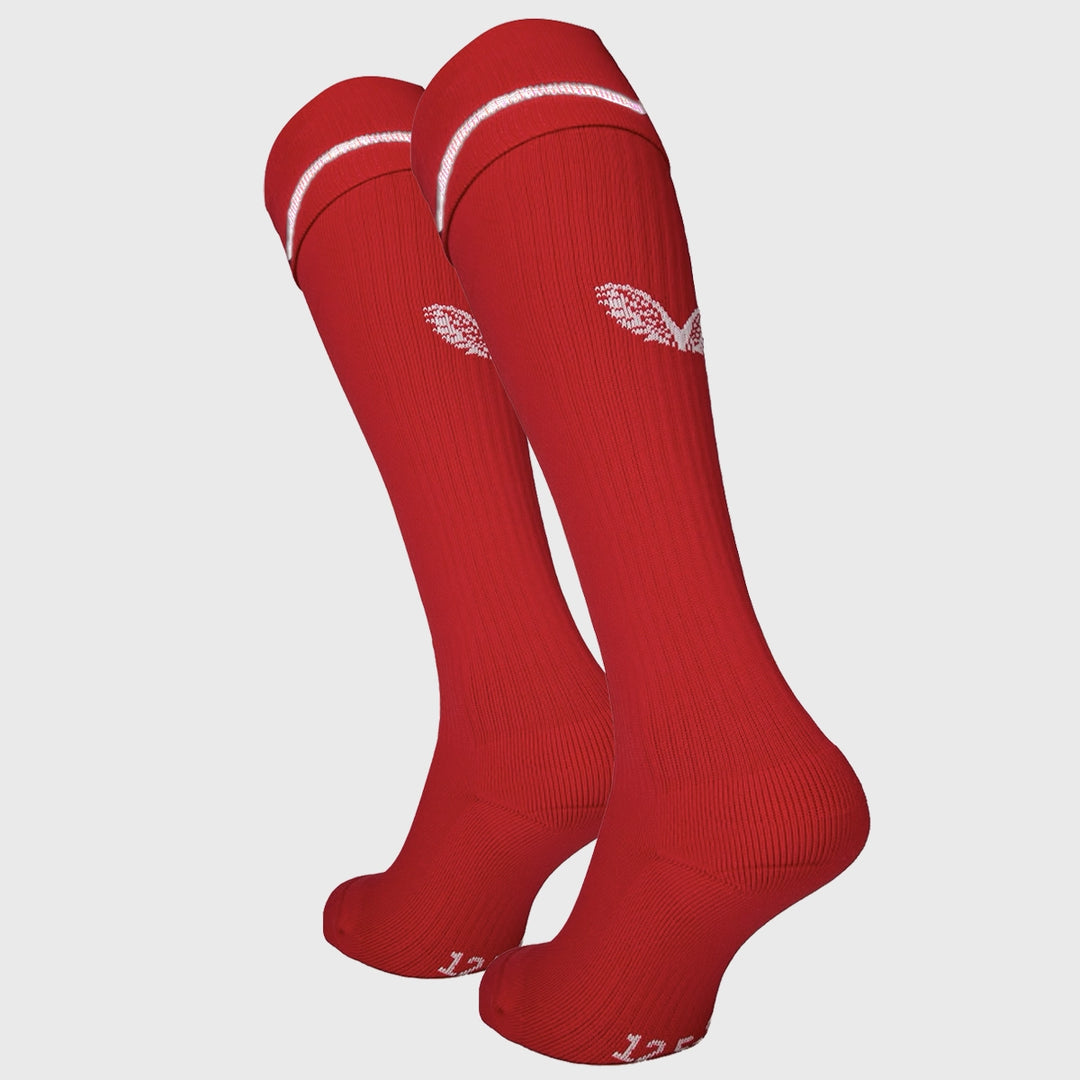 Castore Scarlets Home Rugby Socks 2024/25 - Rugbystuff.com