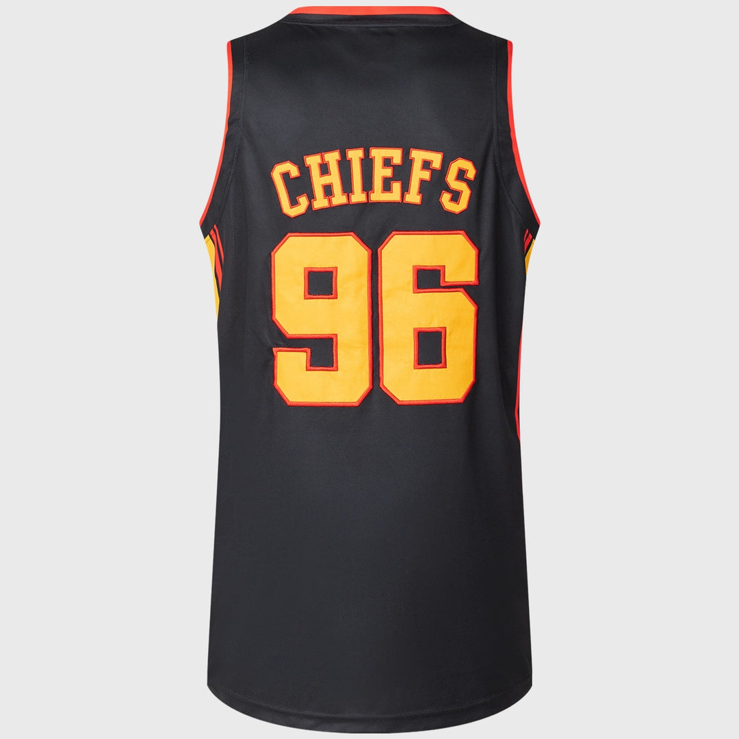 Classic Chiefs Super Rugby Basketball Jersey Black 2025 - Rugbystuff.com