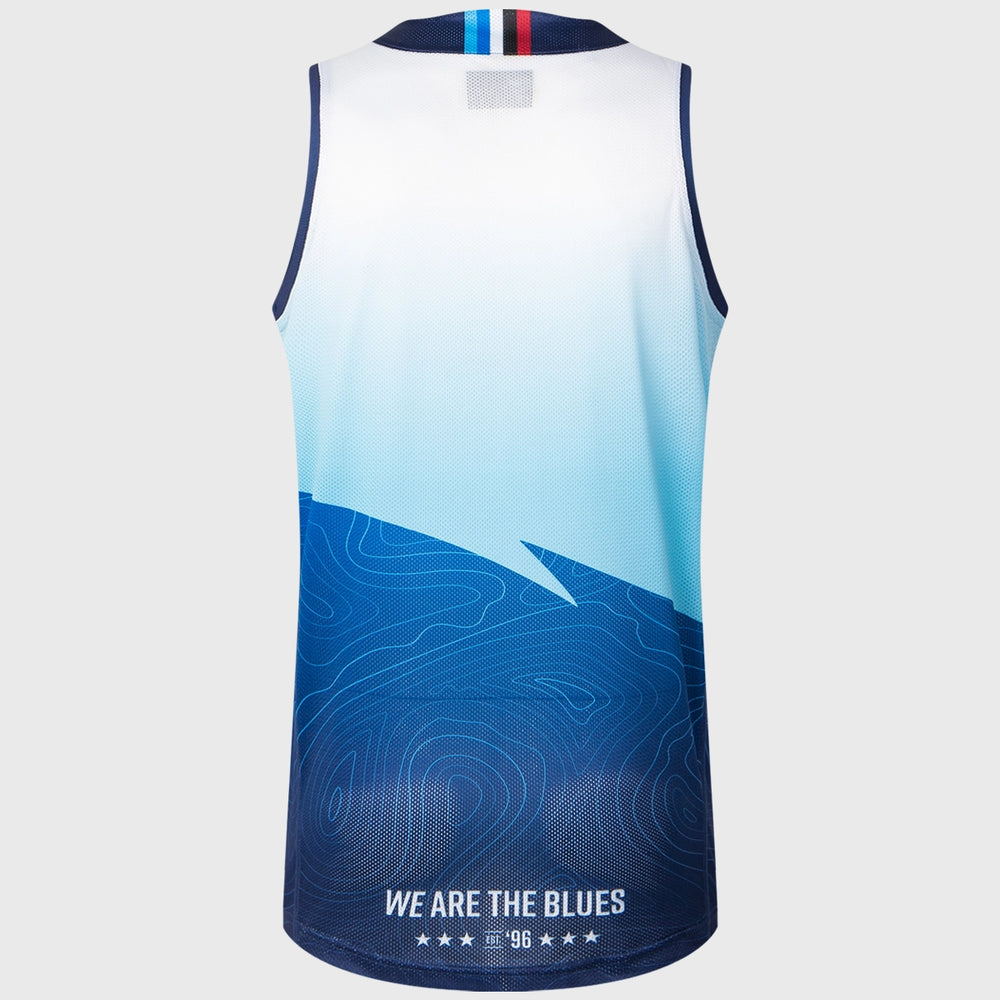 Classic Blues Super Rugby Training Singlet White 2025 - Rugbystuff.com