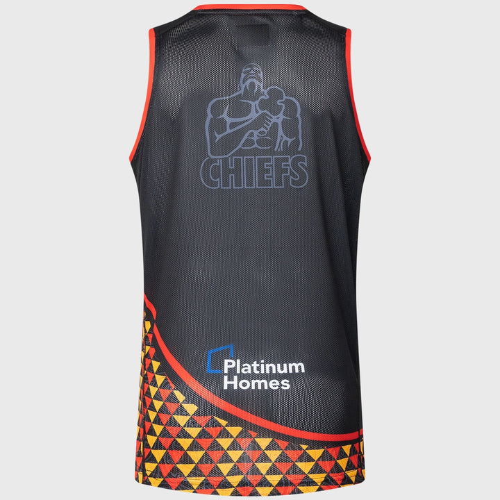 Classic Chiefs Super Rugby Training Singlet Black 2025 - Rugbystuff.com