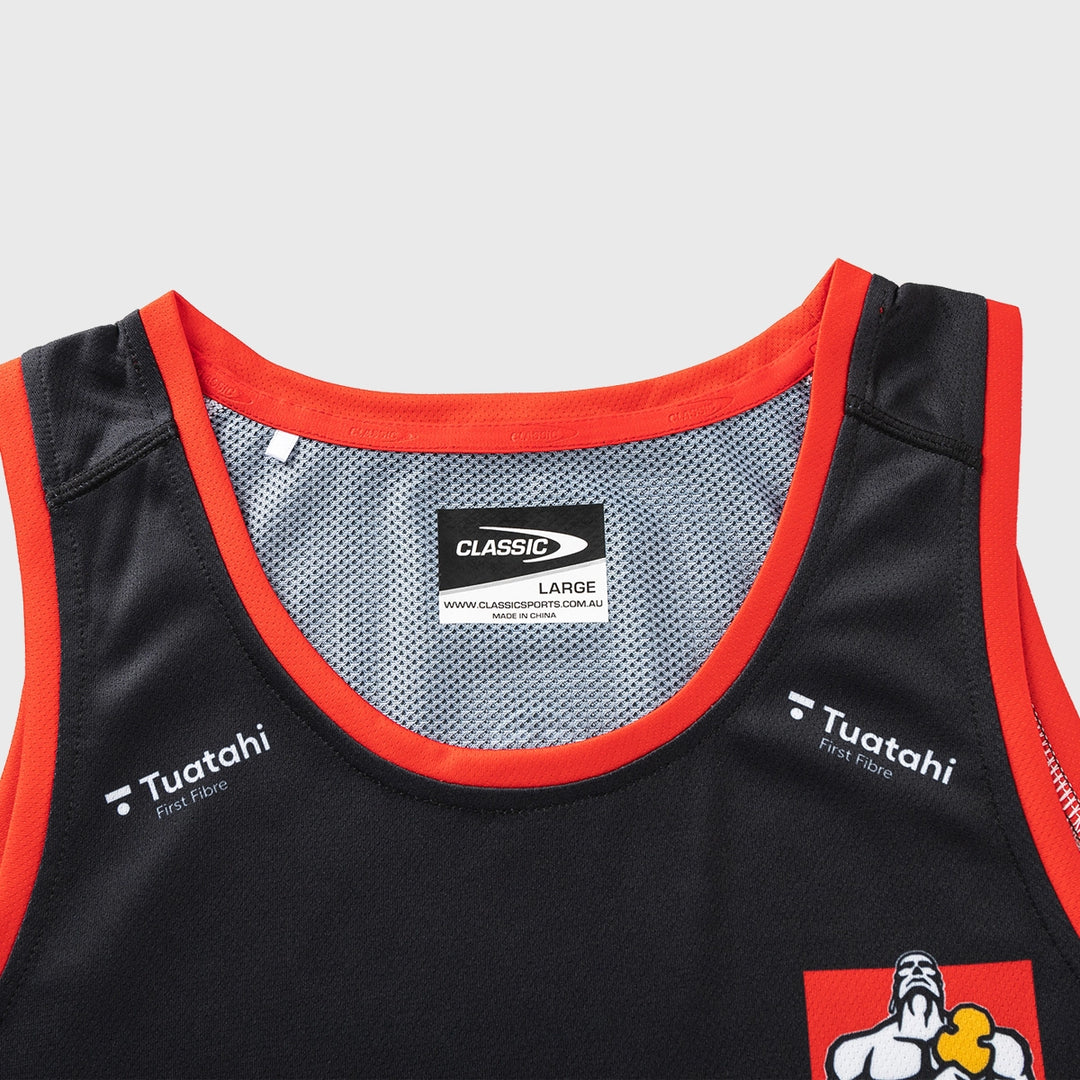 Classic Chiefs Super Rugby Training Singlet Black 2025 - Rugbystuff.com