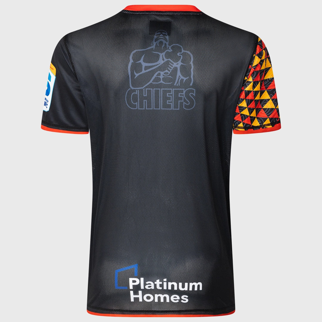 Classic Chiefs Super Rugby Training Tee Black 2025 - Rugbystuff.com