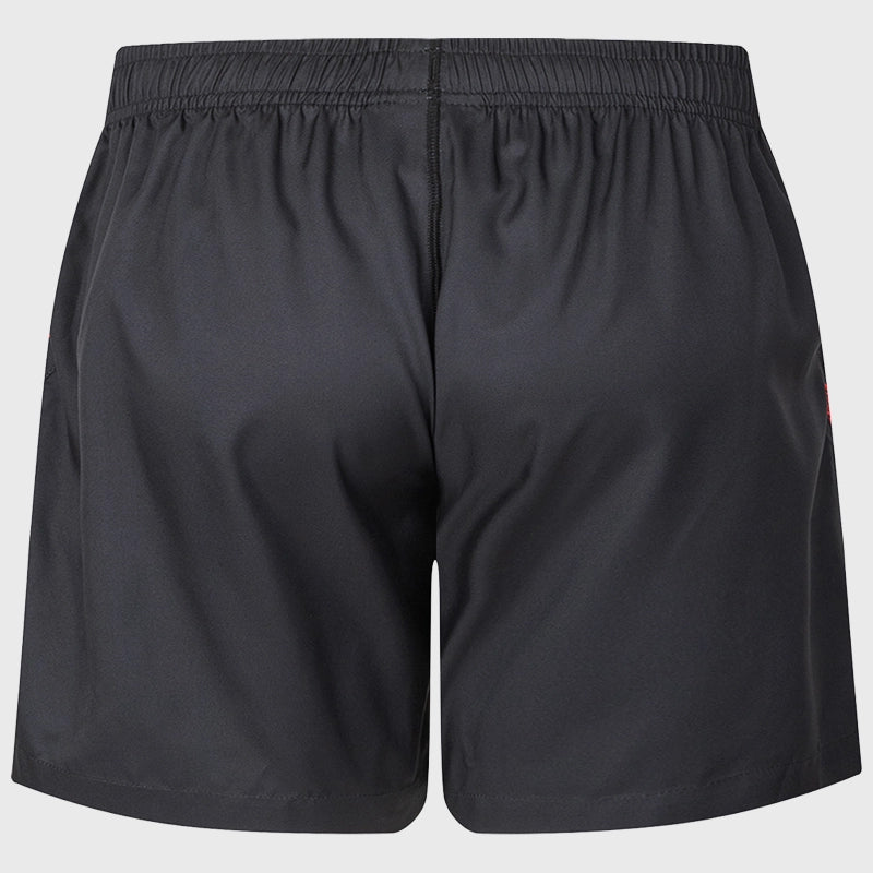 Classic Crusaders Super Rugby Performance Gym Shorts Black 2025 - Rugbystuff.com