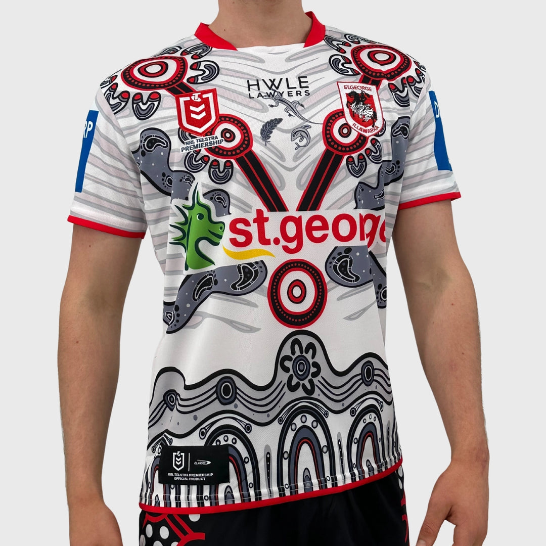 Classic Dragons Men's NRL Indigenous Rugby Jersey - Rugbystuff.com