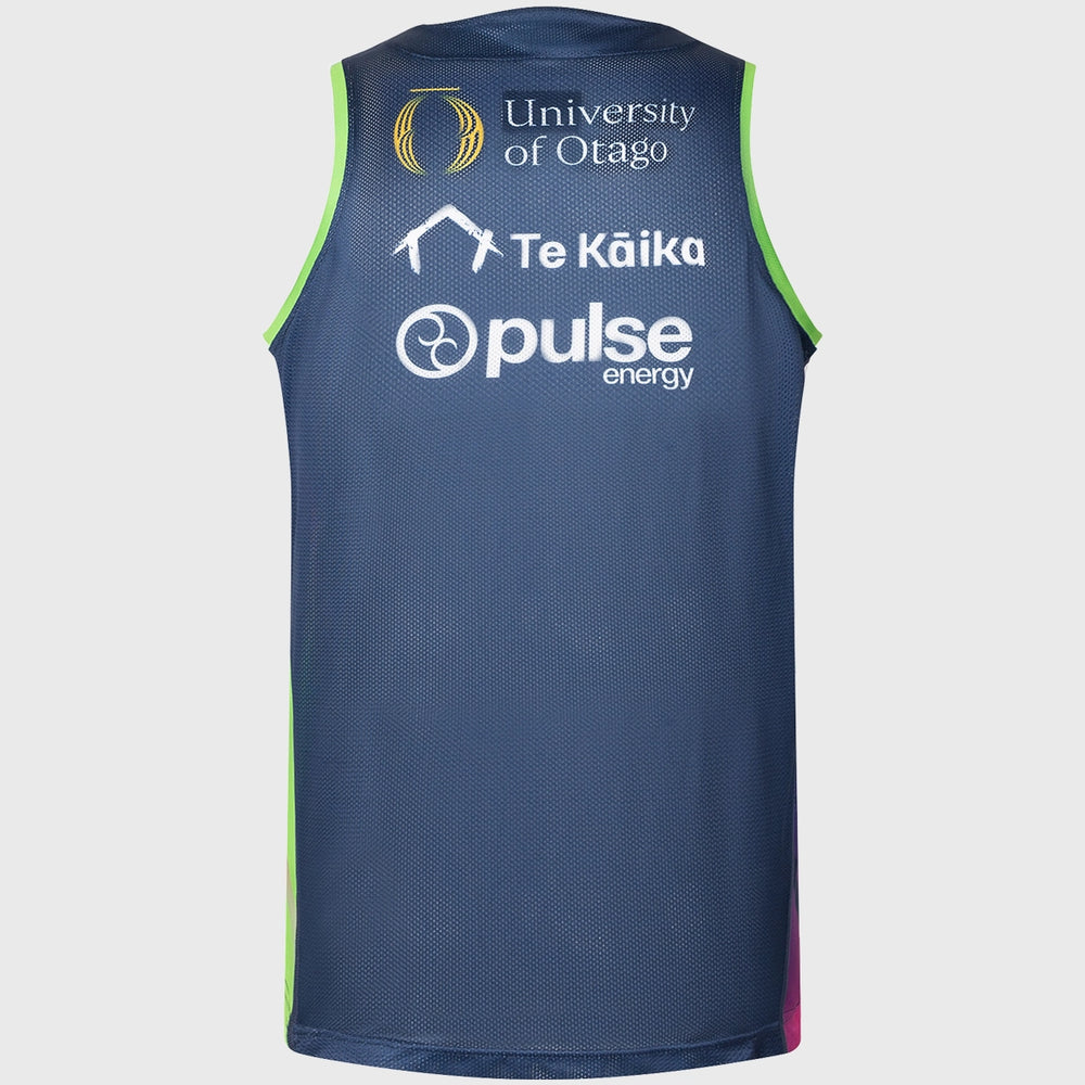 Classic Highlanders Super Rugby Training Singlet Navy 2025 - Rugbystuff.com