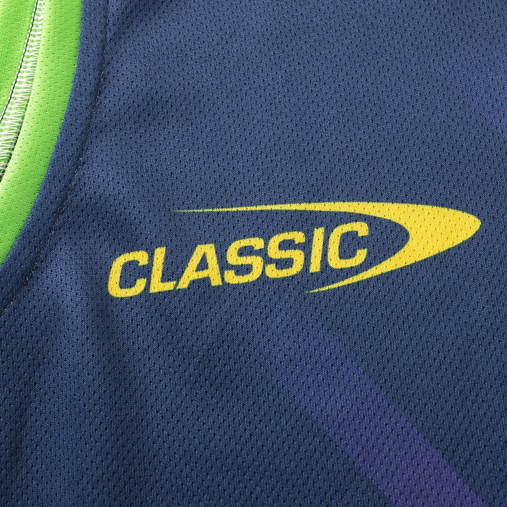 Classic Highlanders Super Rugby Training Singlet Navy 2025 - Rugbystuff.com