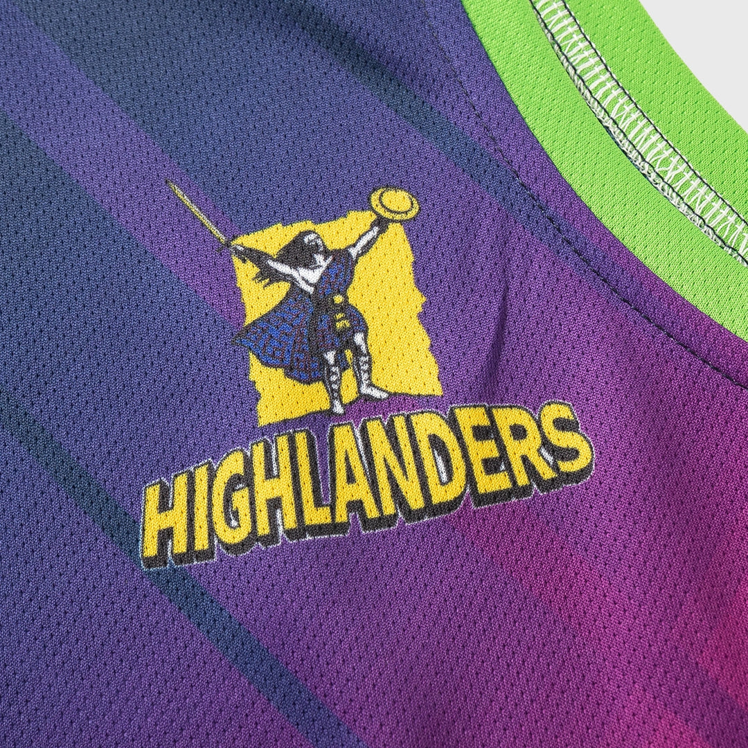 Classic Highlanders Super Rugby Training Singlet Navy 2025 - Rugbystuff.com