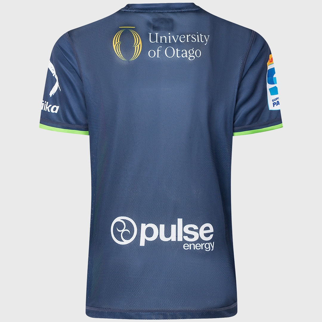 Classic Highlanders Super Rugby Training Tee Navy 2025 - Rugbystuff.com