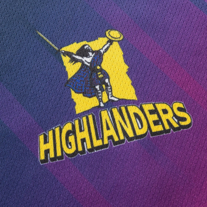 Classic Highlanders Super Rugby Training Tee Navy 2025 - Rugbystuff.com