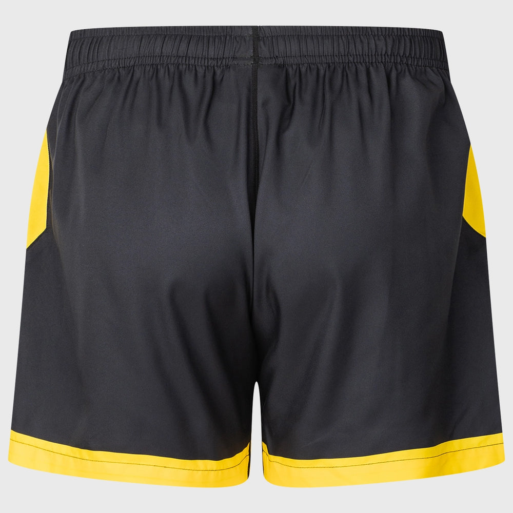 Classic Hurricanes Super Rugby Performance Gym Shorts Black 2025 - Rugbystuff.com