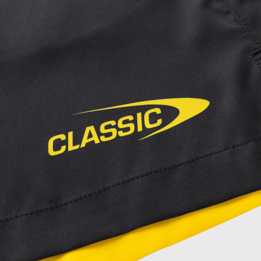 Classic Hurricanes Super Rugby Performance Gym Shorts Black 2025 - Rugbystuff.com