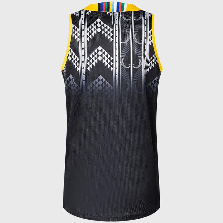 Classic Hurricanes Super Rugby Training Singlet Black 2025 - Rugbystuff.com