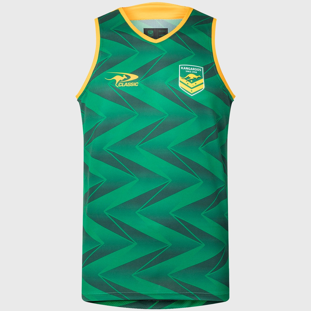 Classic Kangaroos Rugby League Pro Training Singlet - Rugbystuff.com