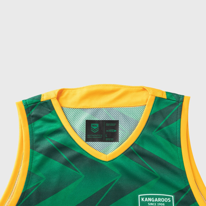 Classic Kangaroos Rugby League Pro Training Singlet - Rugbystuff.com