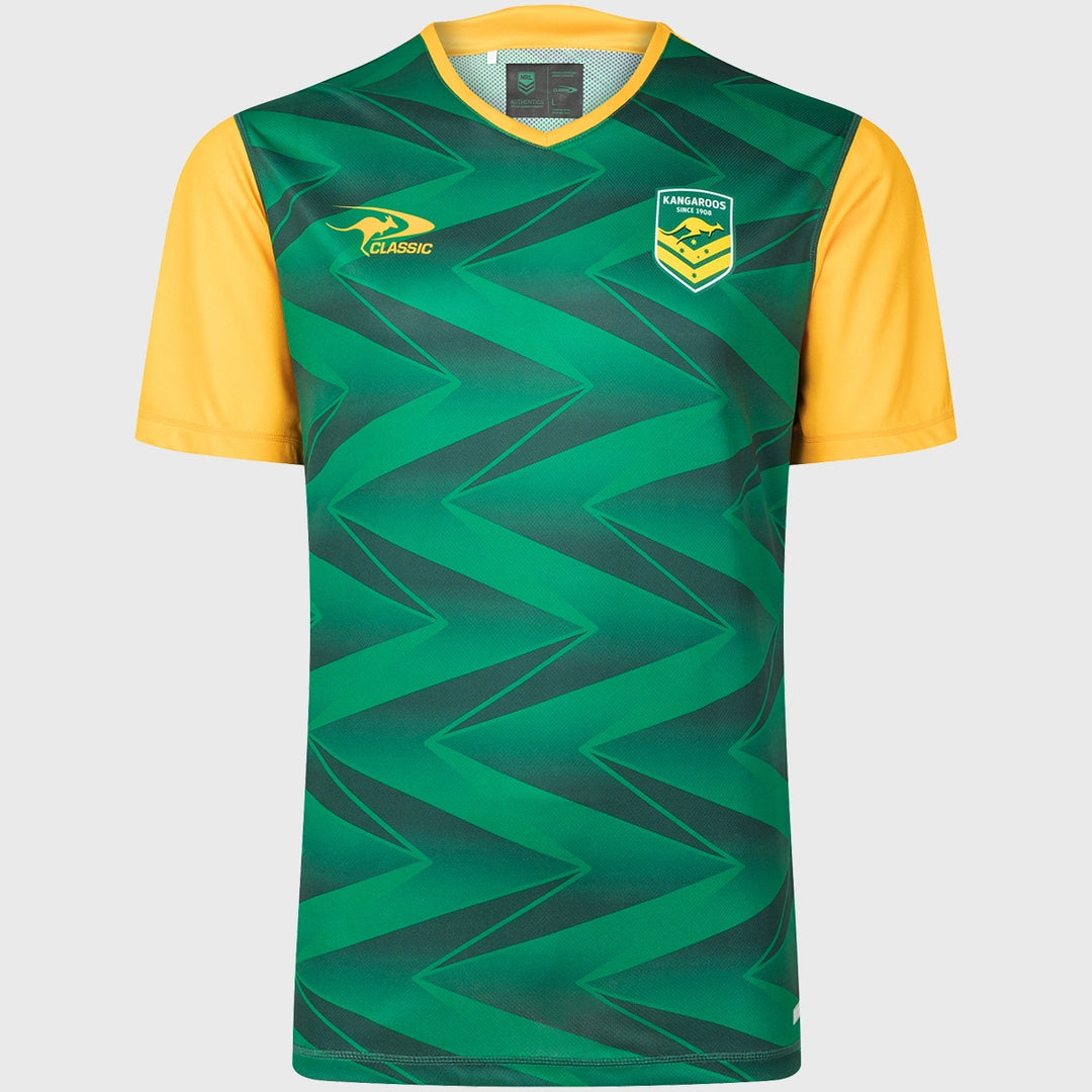 Classic Kangaroos Rugby League Pro Training Tee - Rugbystuff.com