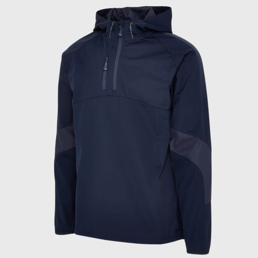 Kid's 1/4 Zip Hooded Jacket Navy - Rugbystuff.com