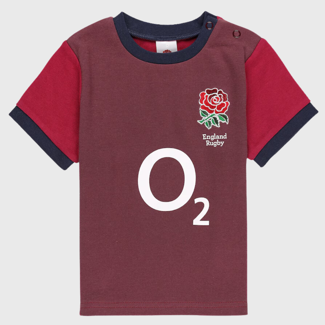 Brecrest England Rugby Away Baby Rugby Kit 2024/25 - Rugbystuff.com