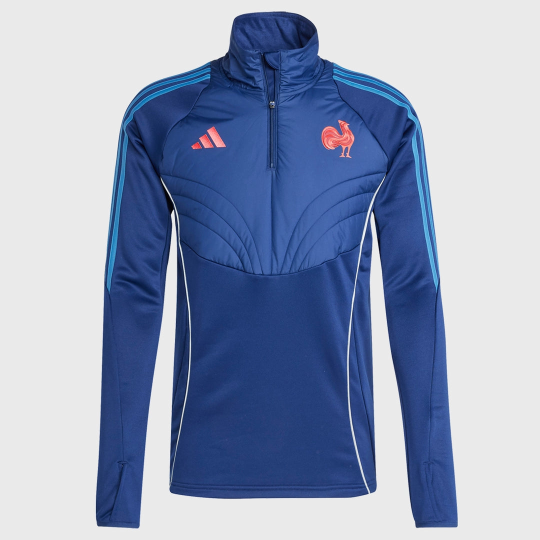 Adidas France Rugby Winterized Top Dark Blue - Rugbystuff.com