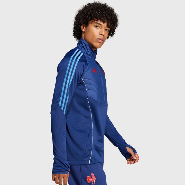 Adidas France Rugby Winterized Top Dark Blue - Rugbystuff.com