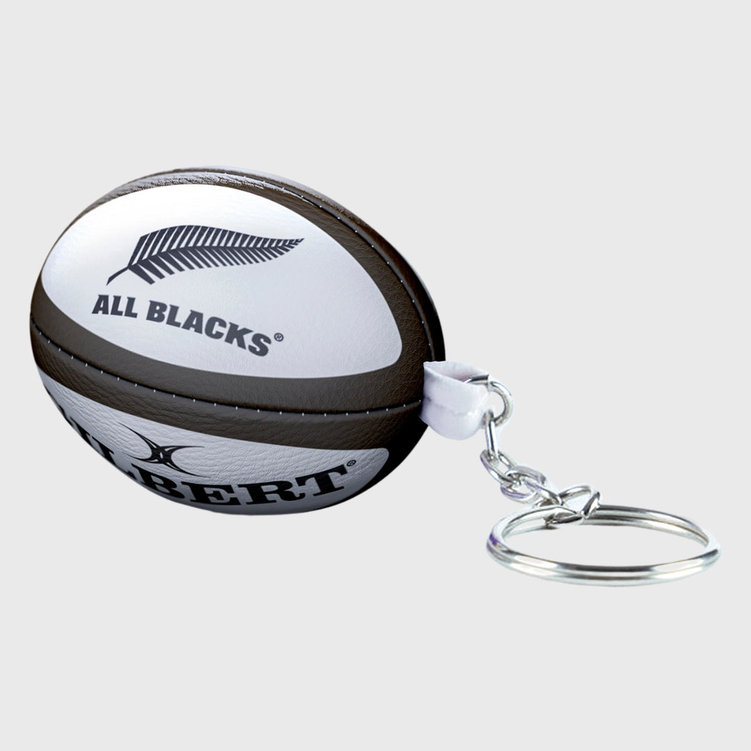 Gilbert New Zealand All Blacks Replica Rugby Ball Keyring - Rugbystuff.com