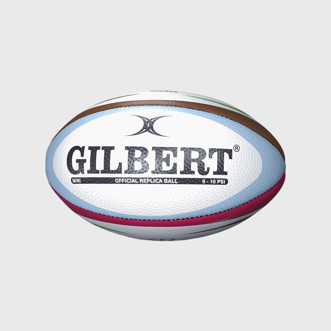 Gilbert Harlequins Replica Mini Rugby Ball - Rugbystuff.com